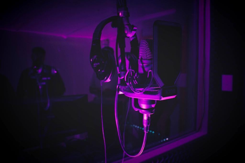 Podcast recording setup